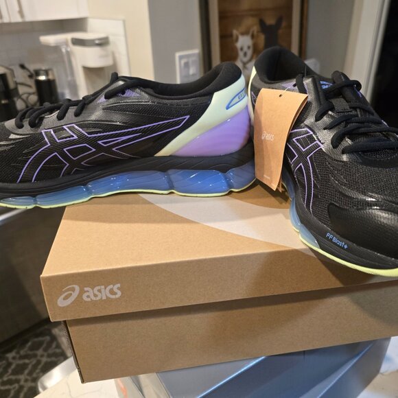 Asics Sportstyle Gel-Quantum 360 VIII Black Blue 1203A305 004 Mens Size 11 SHOES - Picture 3 of 10